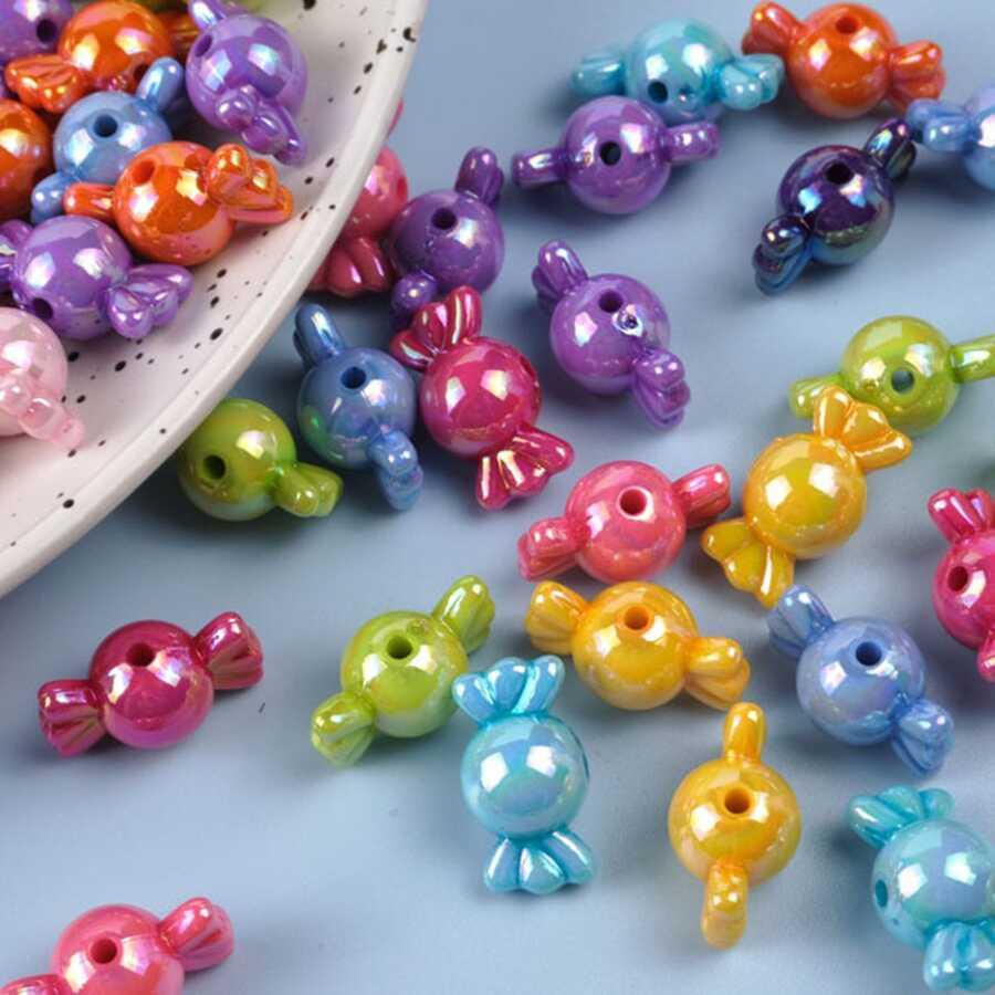 YIWU QIYOU ACCESSORIES CO., LTD KORALIKI CUKIERKI 30 SZTUK S07__1,6X0,8