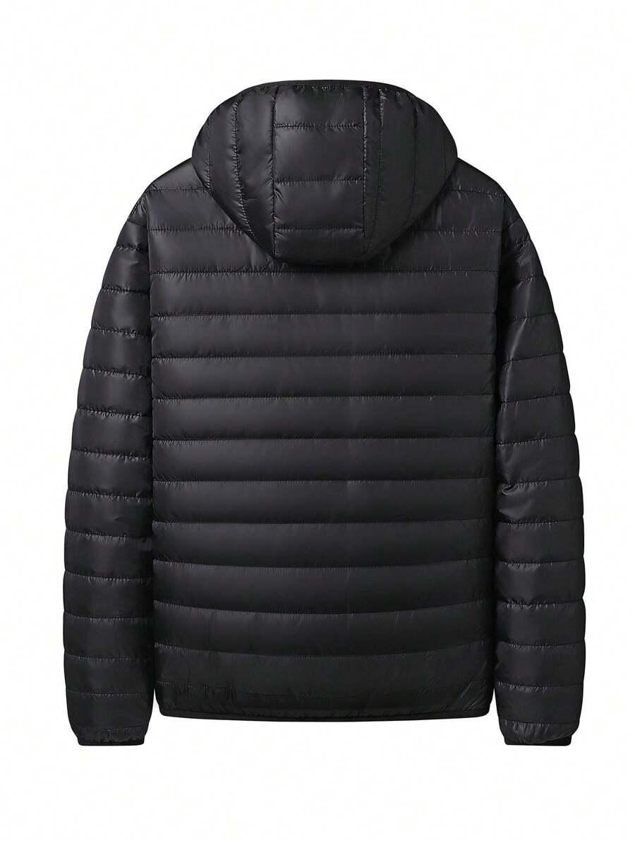 SHEIN CZARNA PIKOWANA KURTKA W01__M