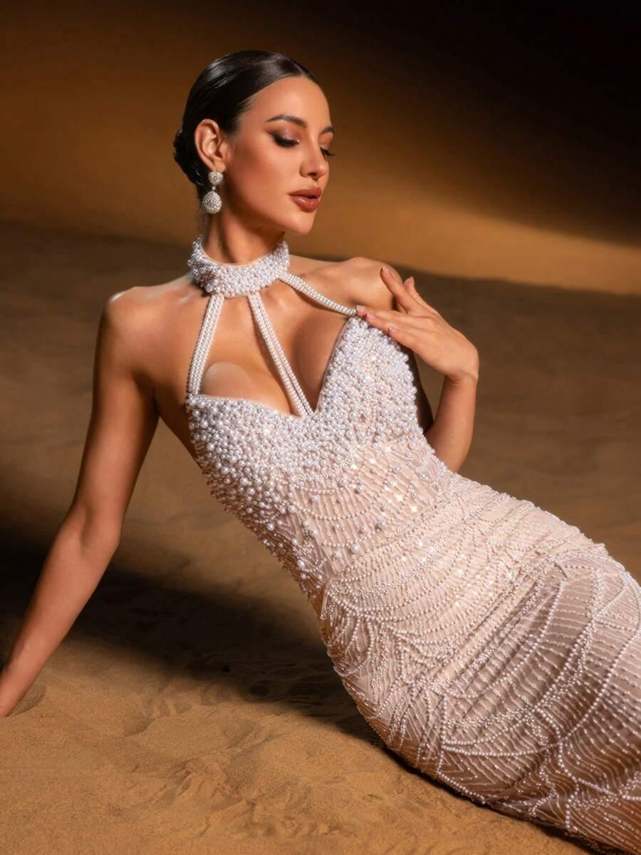 FAERIESTY ZDOBIONA MAXI SUKIENKA S06__S