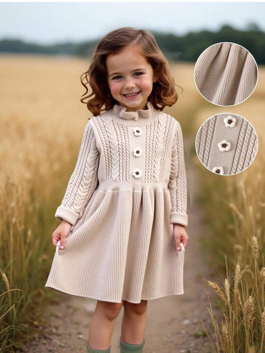 SHEIN BEŻOWA SUKIENKA DZIANINA S06__104-110