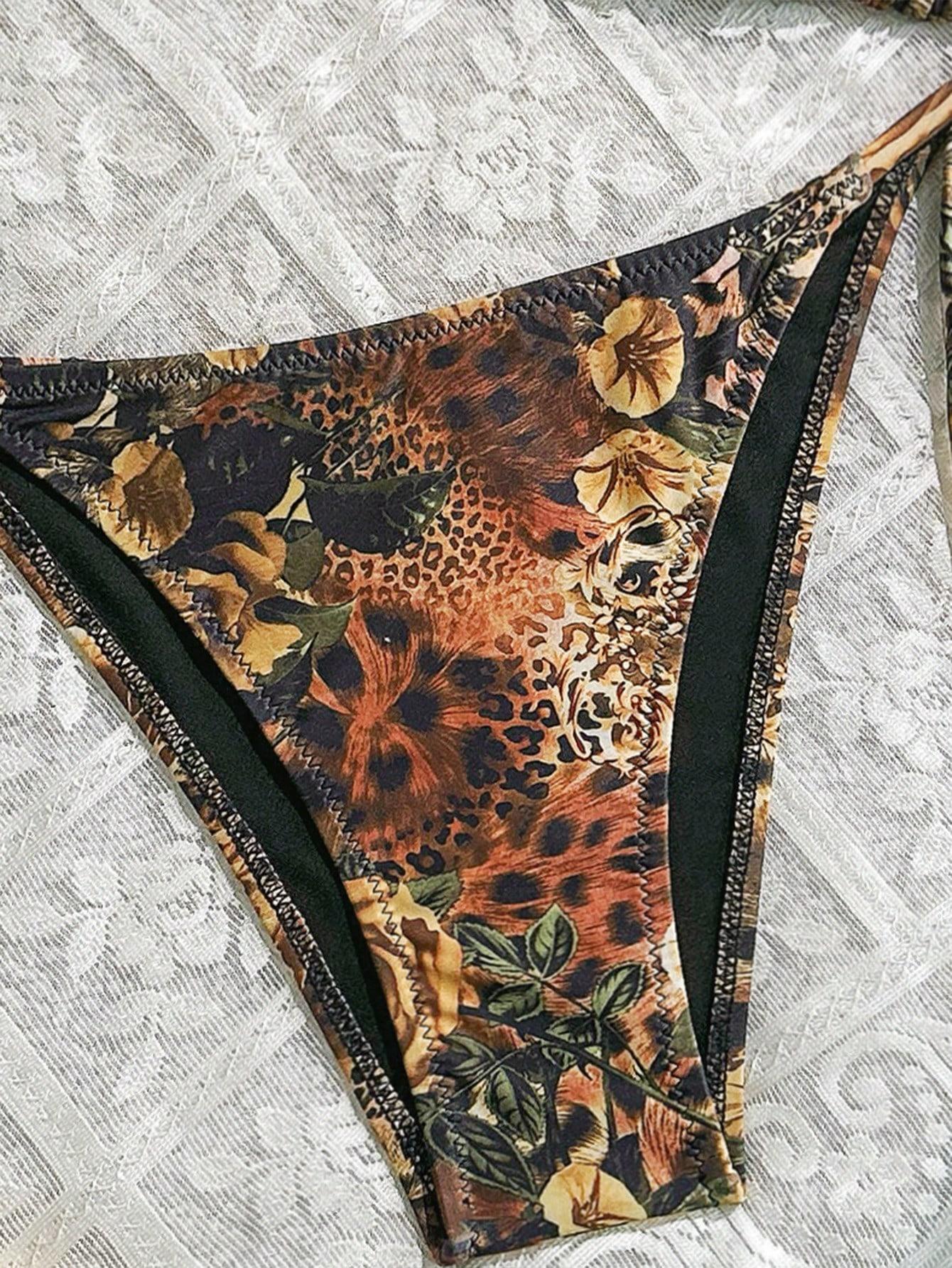SHEIN DWUCZĘŚCIOWY STRÓJ KĄPIELOWY S09__M