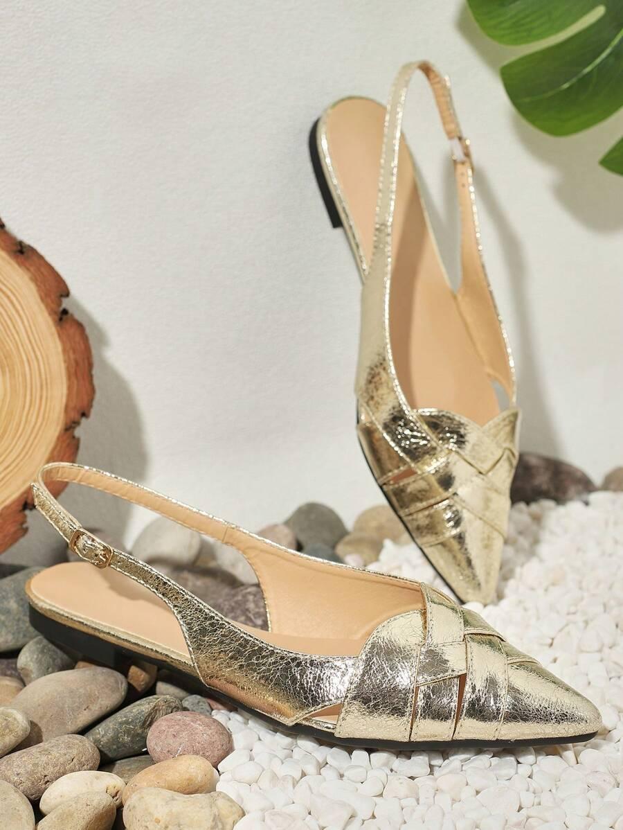 SHEIN ZŁOTE KLPAKI SZPIC S06__37,5