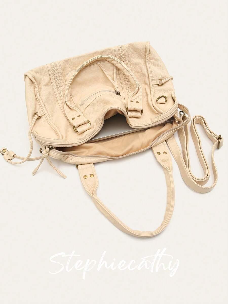 STEPHIECATHY BEŻOWA TORBA ZAMEK S07__38X29
