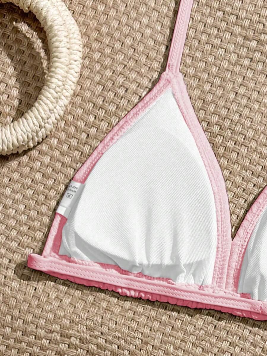 SHEIN DWUCZĘŚCIOWY STRÓJ KĄPIELOWY NARZUTKA KOMPLET S09__122-128