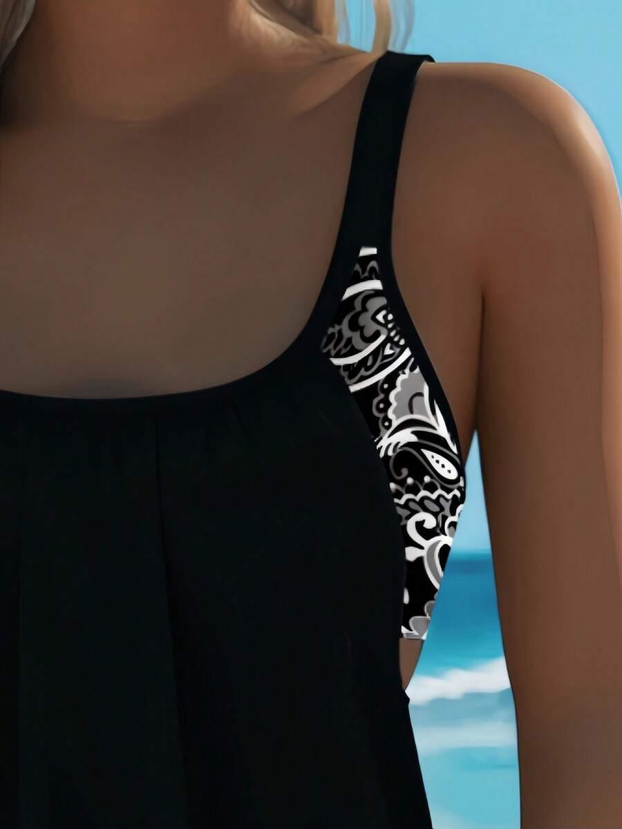 SHEIN GÓRA OD BIKINI TANKINI S09__XXL