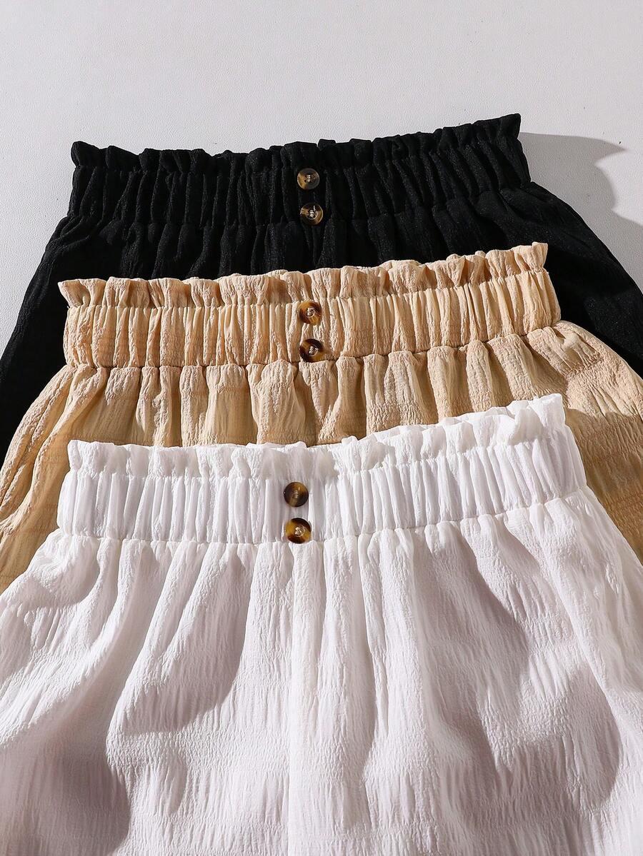 SHEIN KRÓTKIE SPODENKI TEKSTURA 3-PACK PK01__140-146