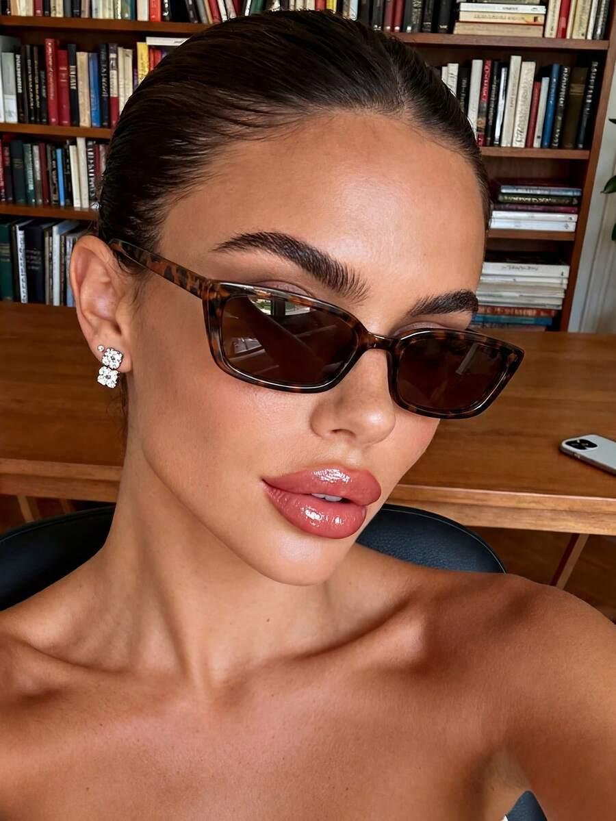 SHEIN OKULARY PRZECIWSŁONECZNE ANIMAL PRINT S07