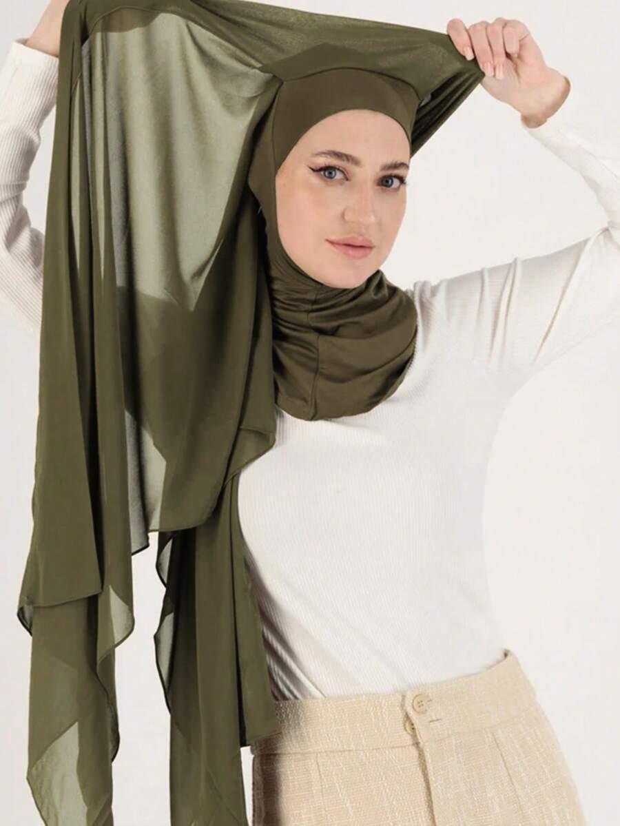 SHEIN ZIELONA CHUSTA HIDŻAB S07