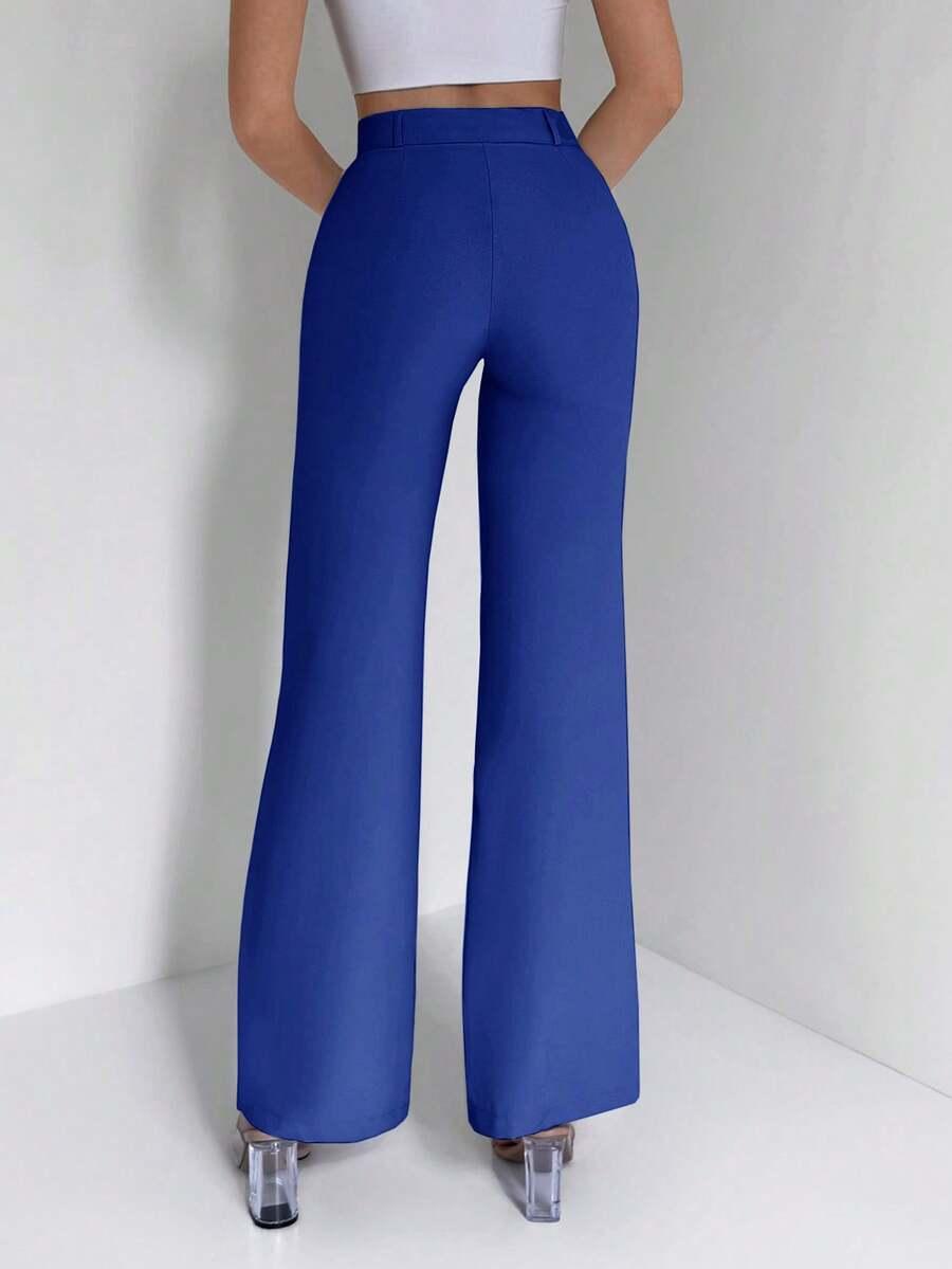 EURMUSE NIEBIESKIE ELEGANCKIE SPODNIE S06__XL