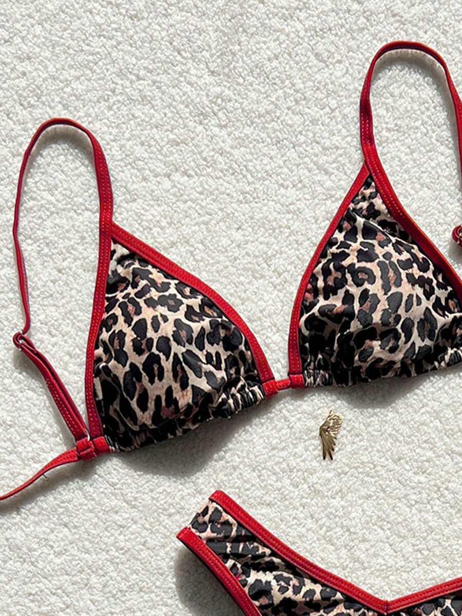 SWIM VCAY KOMPLET BIKINI ANIMAL PRINT STRINGI S09__S
