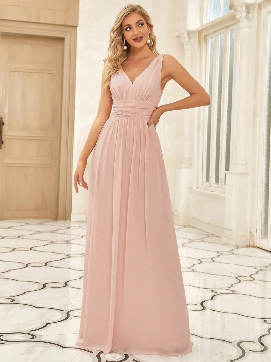 SHEIN RÓŻOWA MAXI SUKIENKA S06__46
