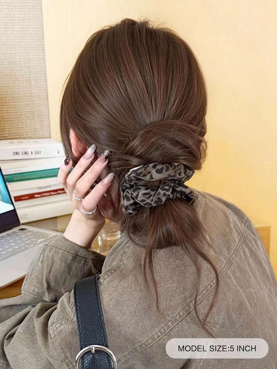 SHEIN BRĄZOWY KOK Z WŁOSÓW SYNTETYCZNYCH S07__12CM