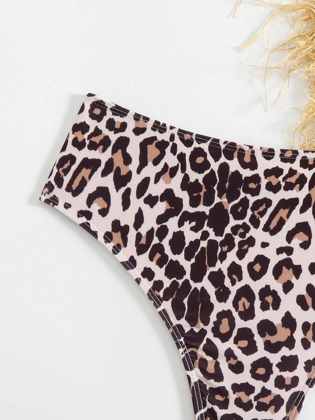 SHEIN DÓŁ OD BIKINI ANIMAL PRINT S09__M