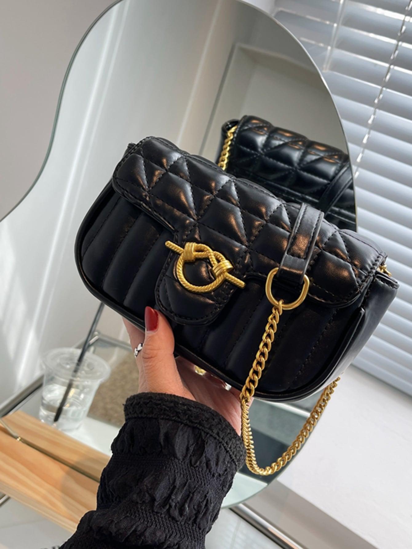 SHEIN CZARNA PIKOWANA TOREBKA S07__20X11CM