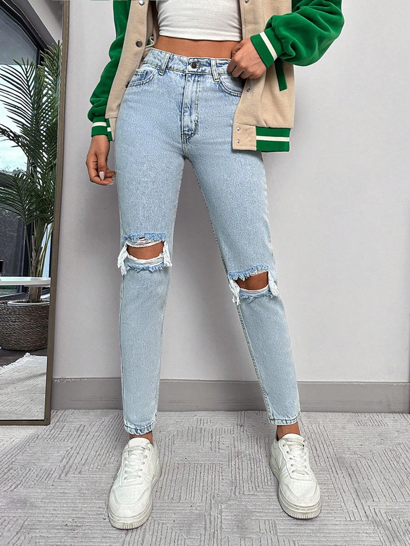 SHEIN NIEBIESKIE SKINNY JEANS S06__M