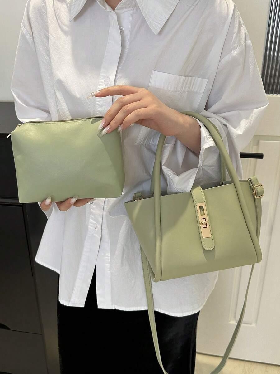 SHEIN ZIELONA TOREBKA PASEK S07__15X20