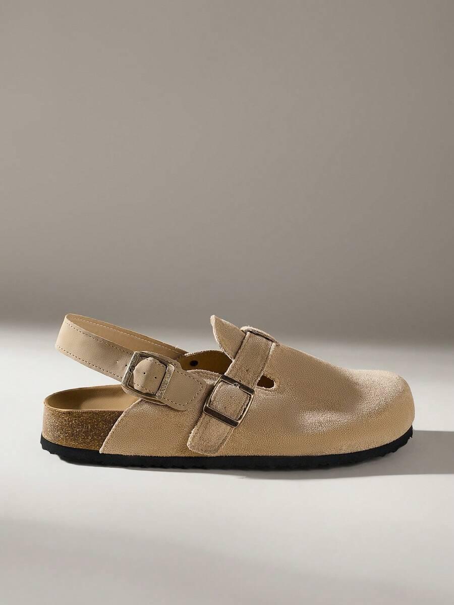 SHEIN BEŻOWE KLAPKI CASUAL S06__38