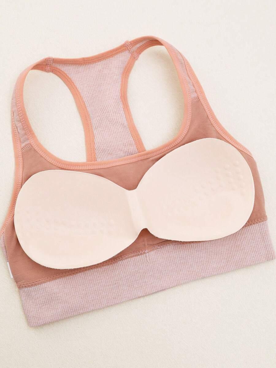 SHEIN RÓŻOWY BIUSTONOSZ SPORTOWY PK01__L