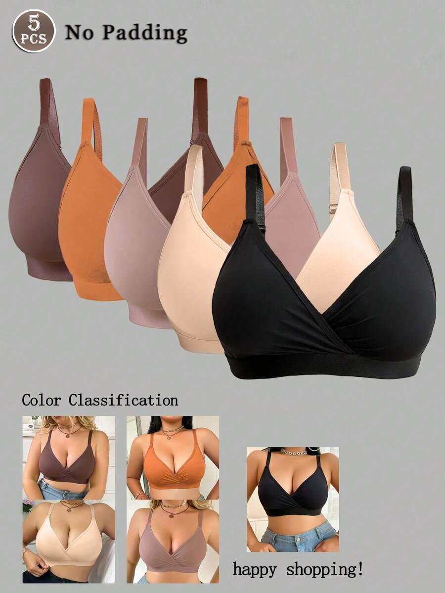 SHEIN GŁADKI BIUSTONOSZ 5-PACK S09__50