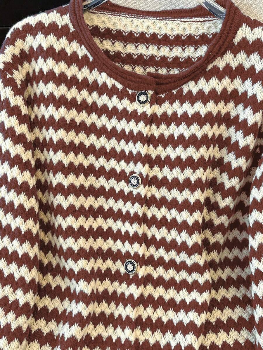 GLOWEVE CURVE KOLOROWY SWETER PRINT S06__46