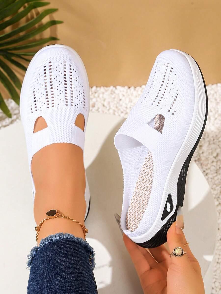 SHEIN BIAŁE WSUWANE PÓŁBUTY S06__39.5
