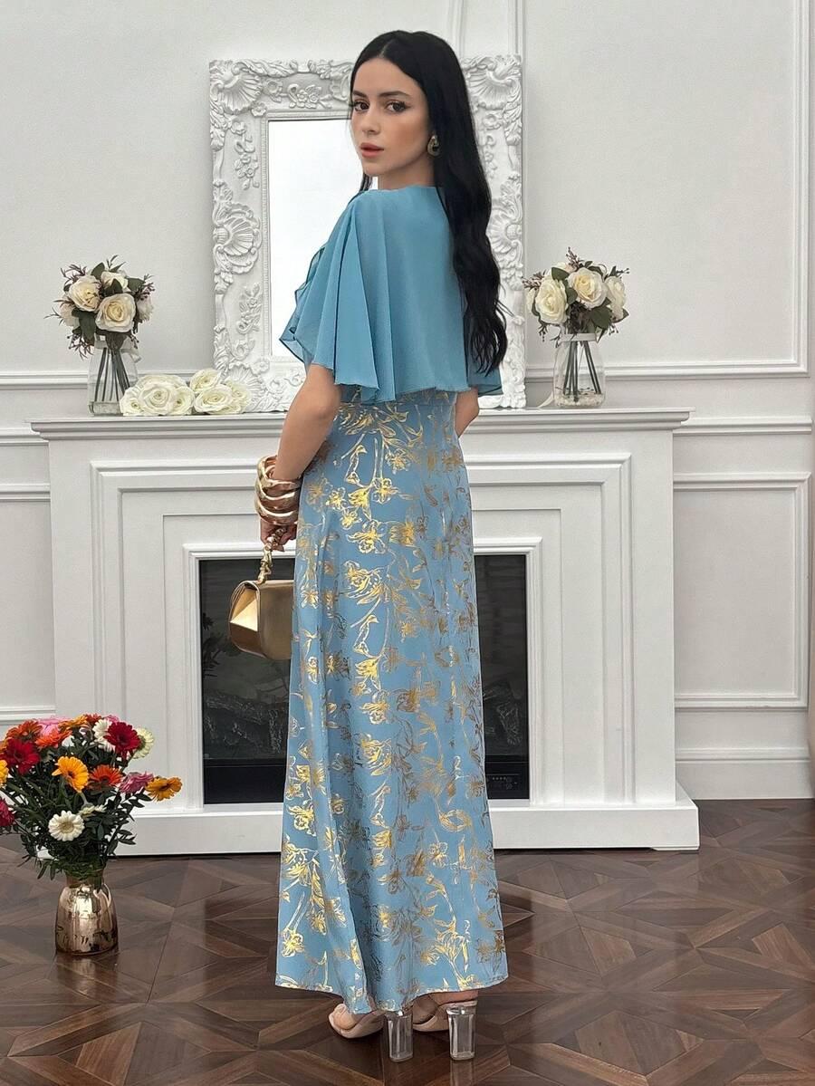 MODELYN NIEBIESKA MAXI SUKIENKA S06__S