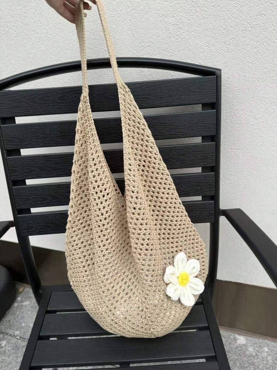 YOGODLNS BEŻOWA TORBA PLAŻOWA S07__42X31