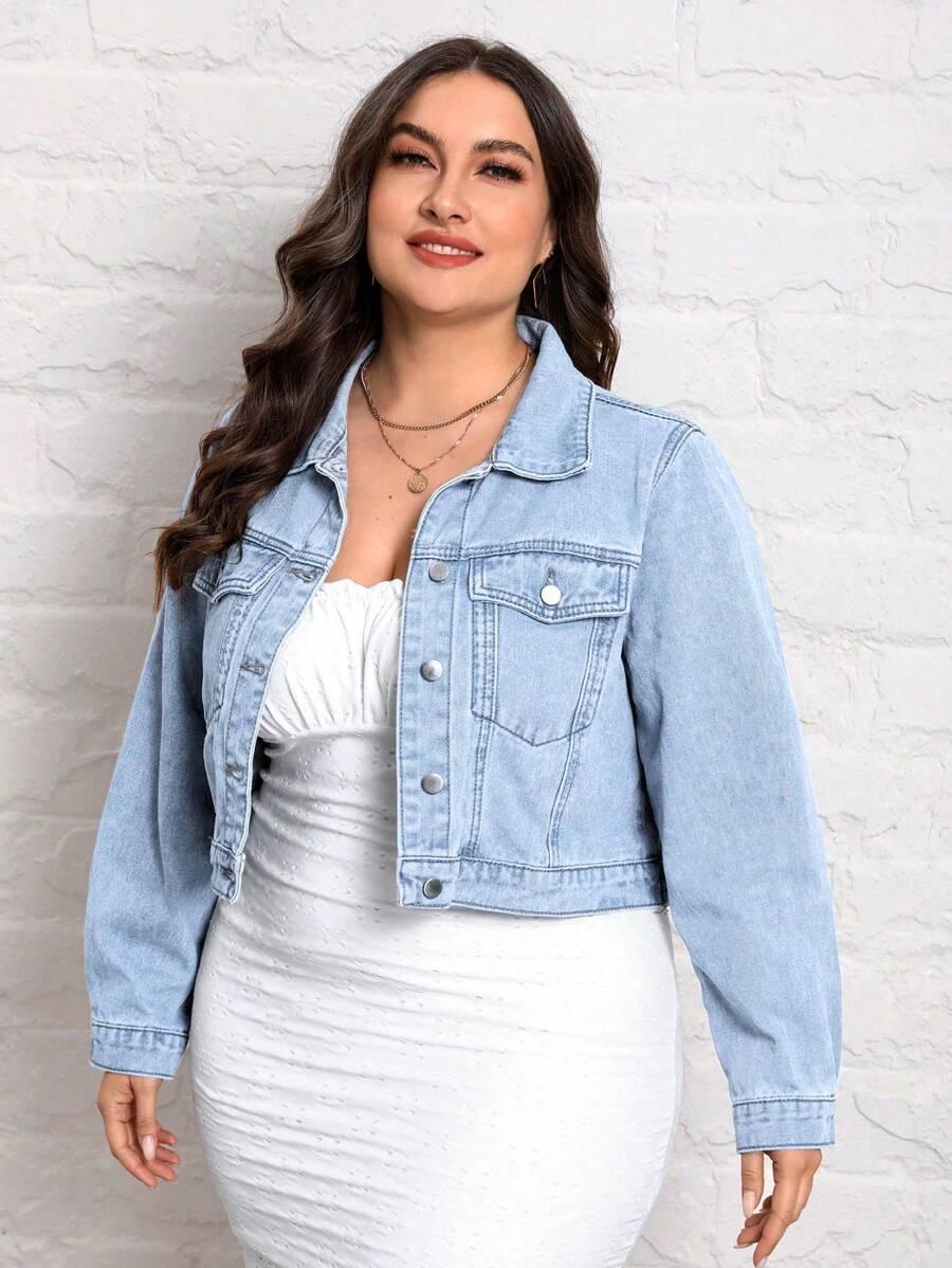 SHEIN NIEBIESKA KURTKA JEANSOWA S06__50