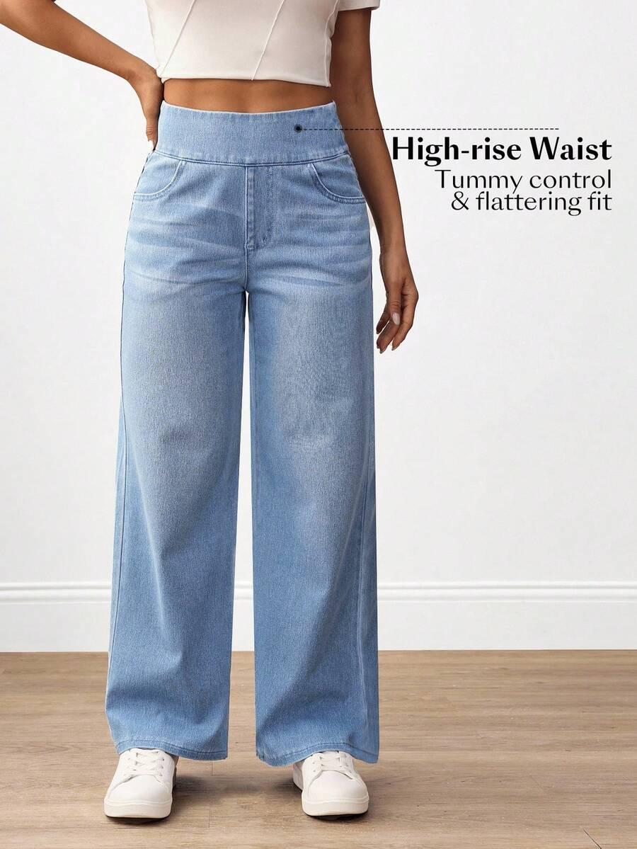 SHEIN NIEBIESKIE SPODNIE JEANS S06__XS