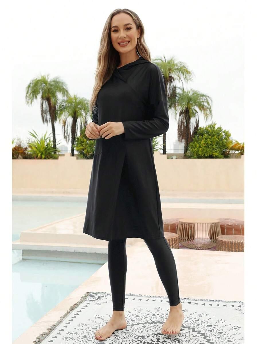SHEIN DWUCZĘŚCIOWY KOSTIUM KĄPIELOWY S09__L