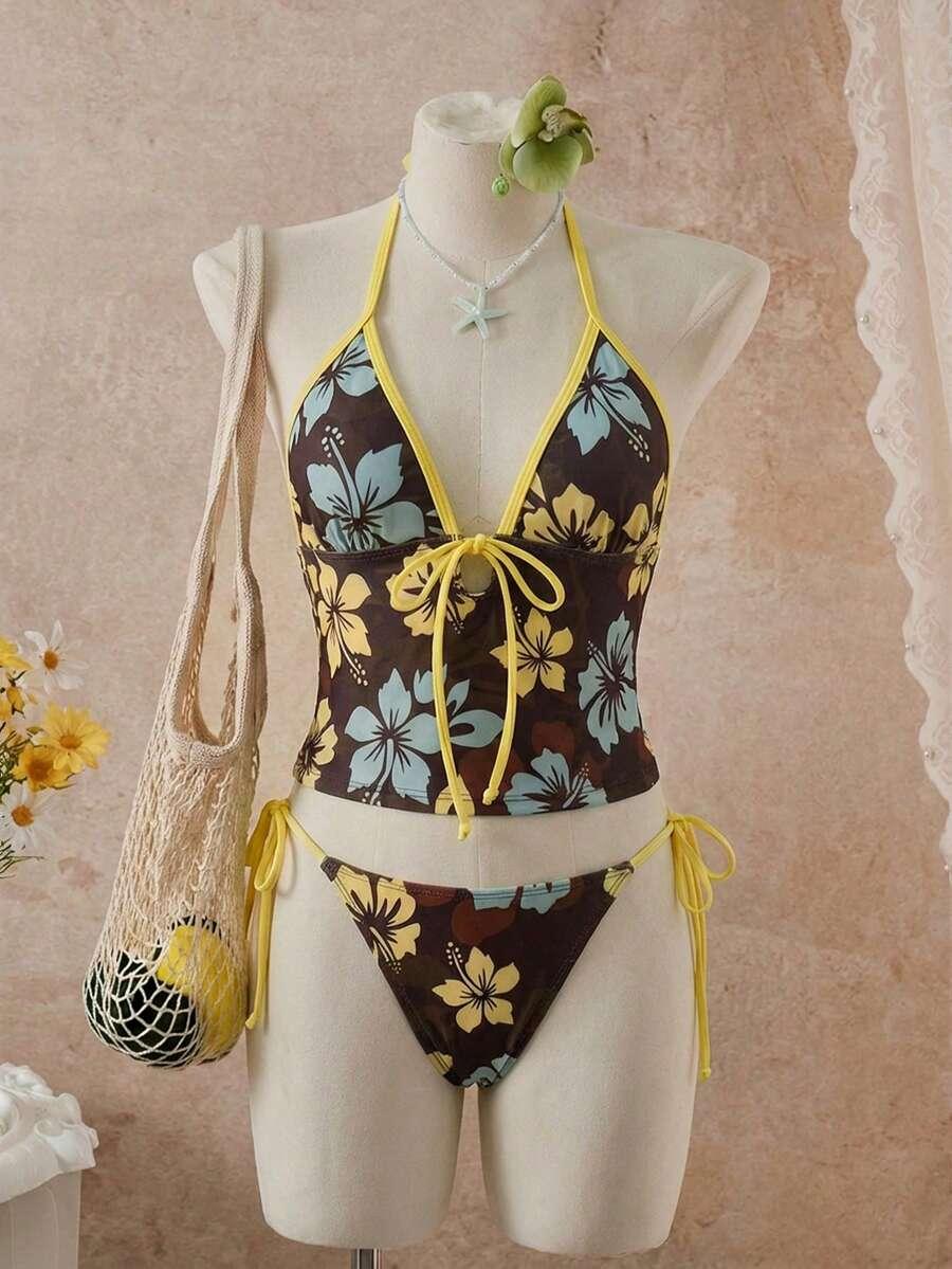 SHEIN DWUCZĘŚCIOWY STRÓJ KĄPIELOWY S09__M