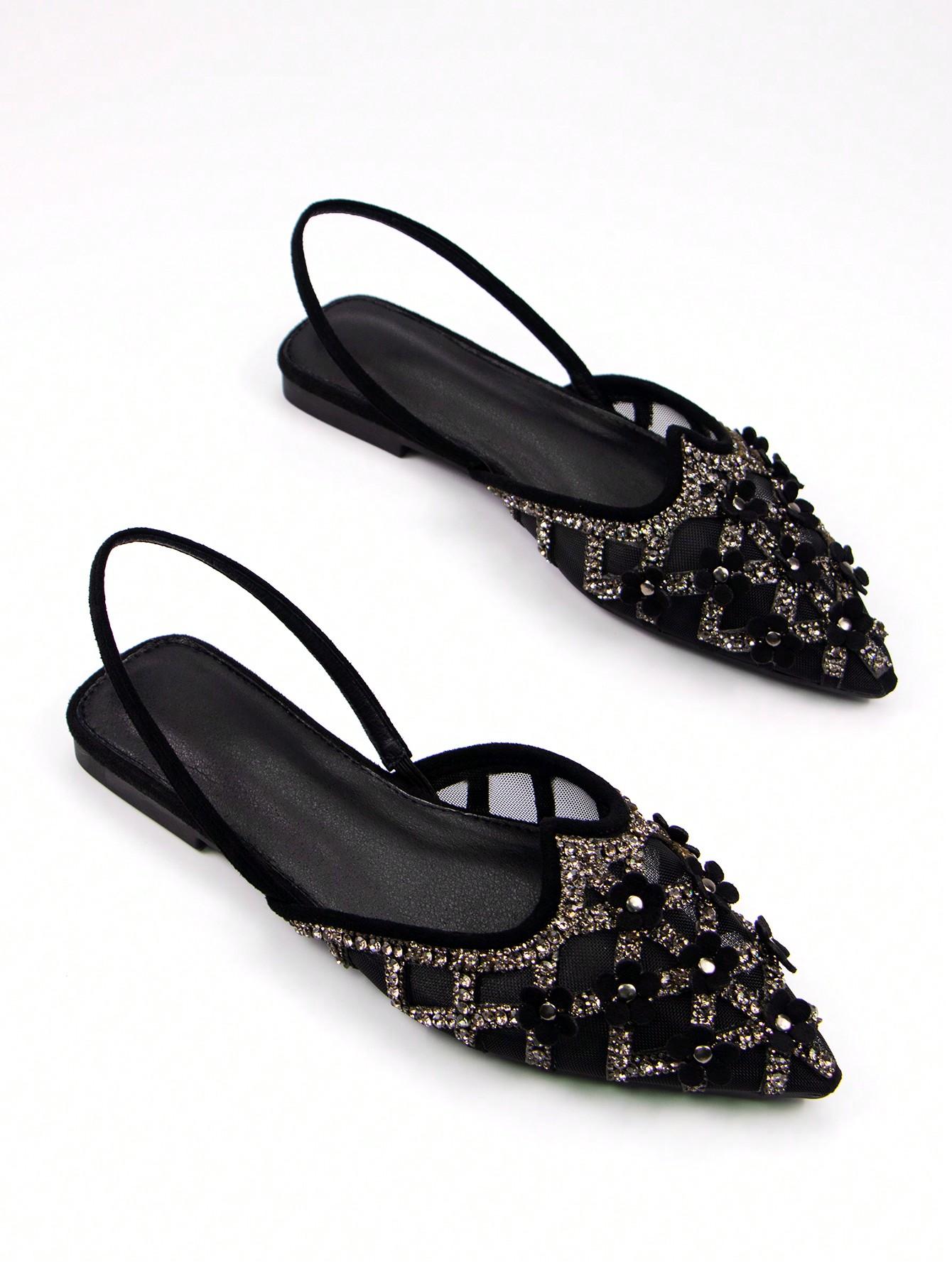 SHEIN CZARNE BALERINY SZPIC S06__36