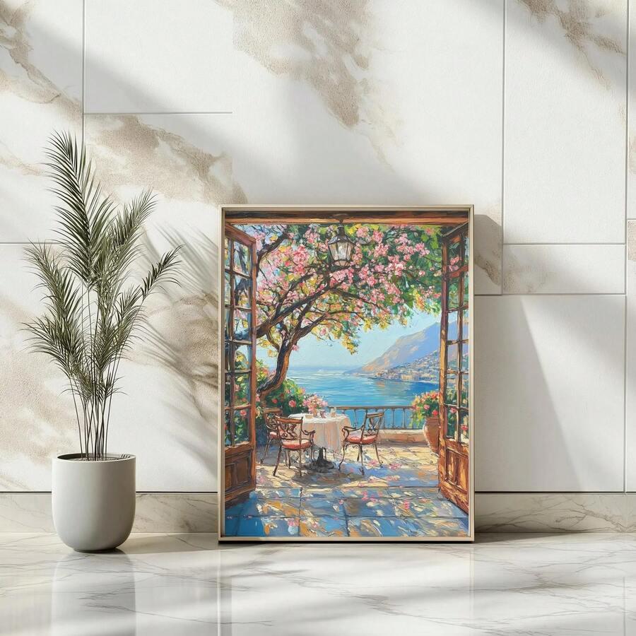SHEIN PLAKAT ŚCIENNY WZÓR BEZ RAMY S07__20X25CM