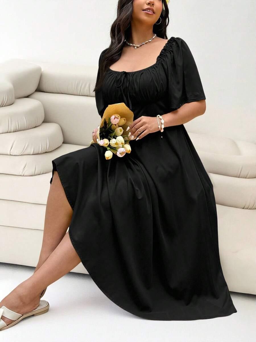 ENLIVA CZARNA MAXI SUKIENKA PK01__46