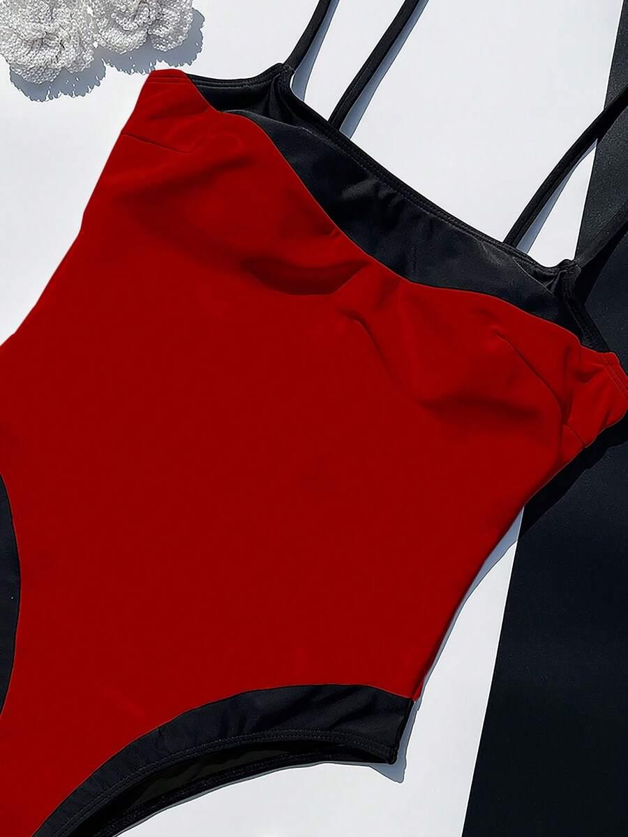 SHEIN JEDNOCZĘŚCIOWY STRÓJ KĄPIELOWY S09__S