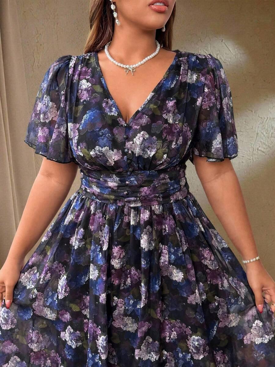 ROVEILLA MAXI SUKIENKA KWIATY S06__46