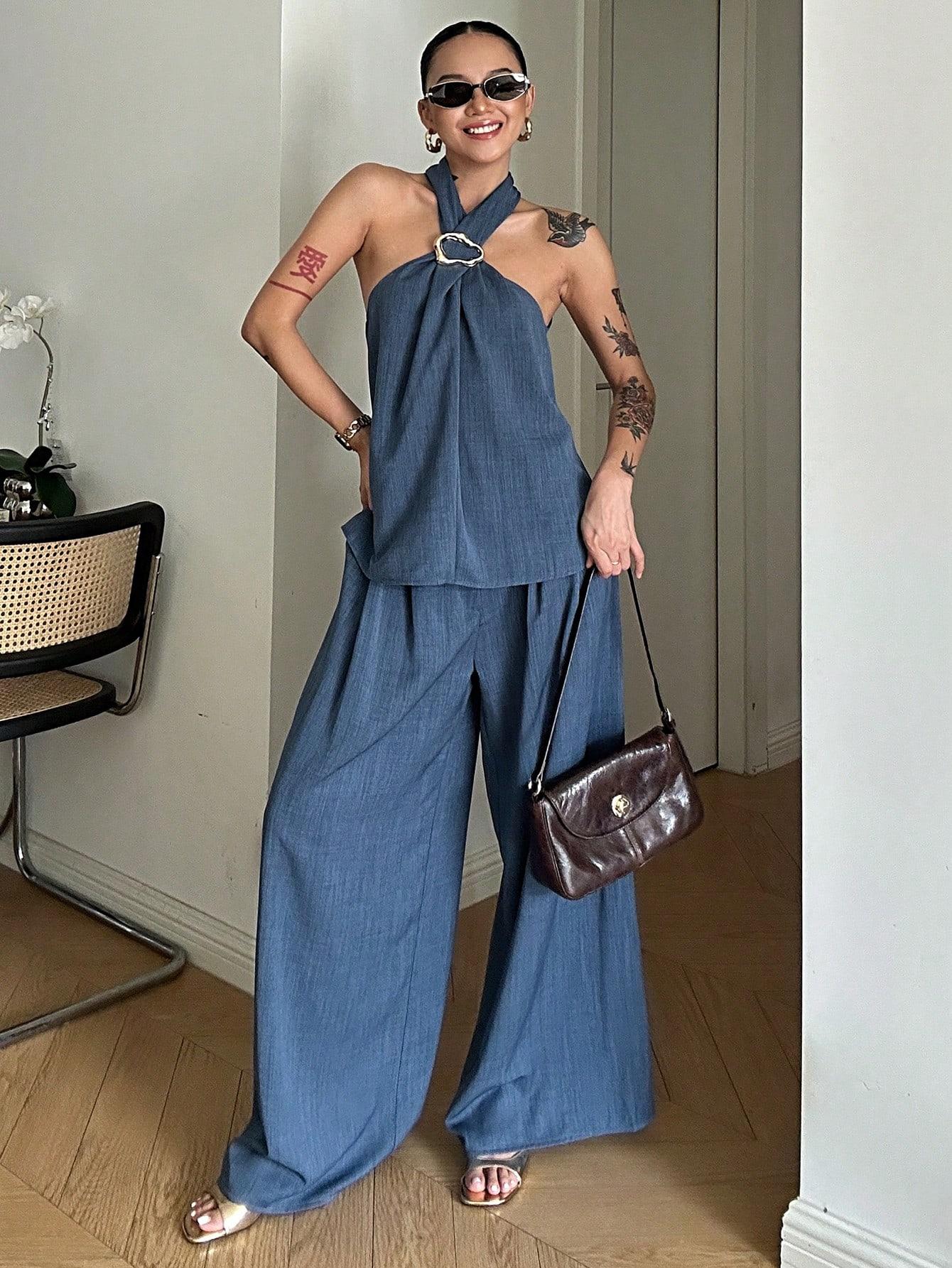 SHEIN BLUZKA SPODNIE KOMPLET