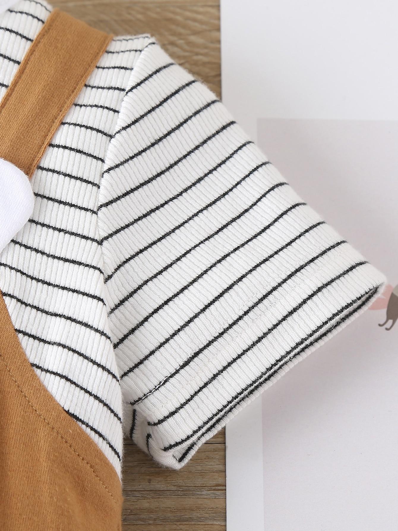 SHEIN BRĄZOWY KOMBINEZON CZAPKA KOMPLET S06__62