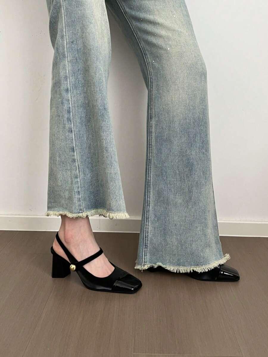 SHEIN CZARNE CZÓŁENKA OBCAS S06__40,5