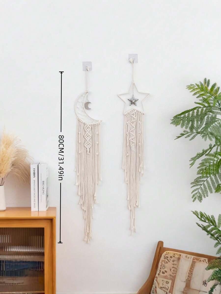 SHEIN ŚWIECĄCY ŁAPACZ SNÓW MAKRAMA 2-PACK S07__20X80