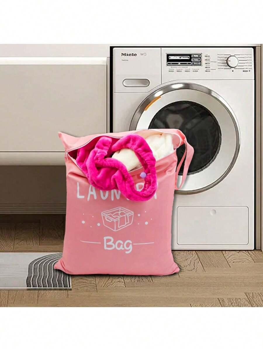 SHEIN RÓŻOWA TORBA NA PRANIE S07__50X40