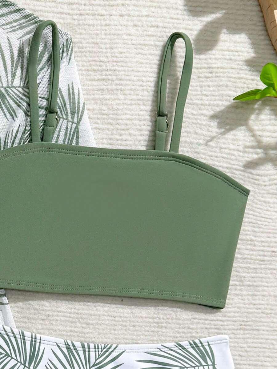 SHEIN DWUCZĘŚCIOWY STRÓJ KĄPIELOWY SUKIENKA KOMPLET S09__110-116