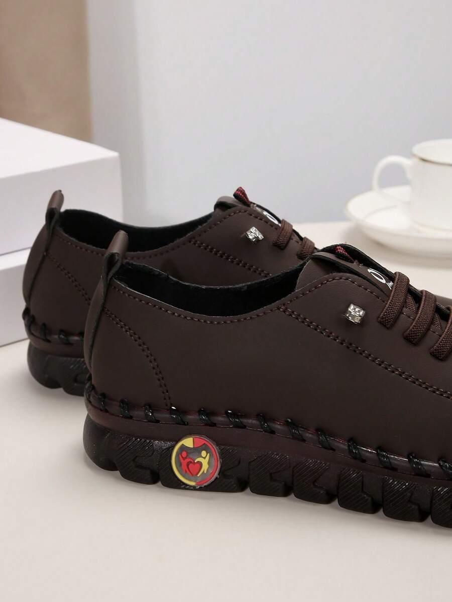 SHEIN BRĄZOWE PŁASKIE BUTY S06__38