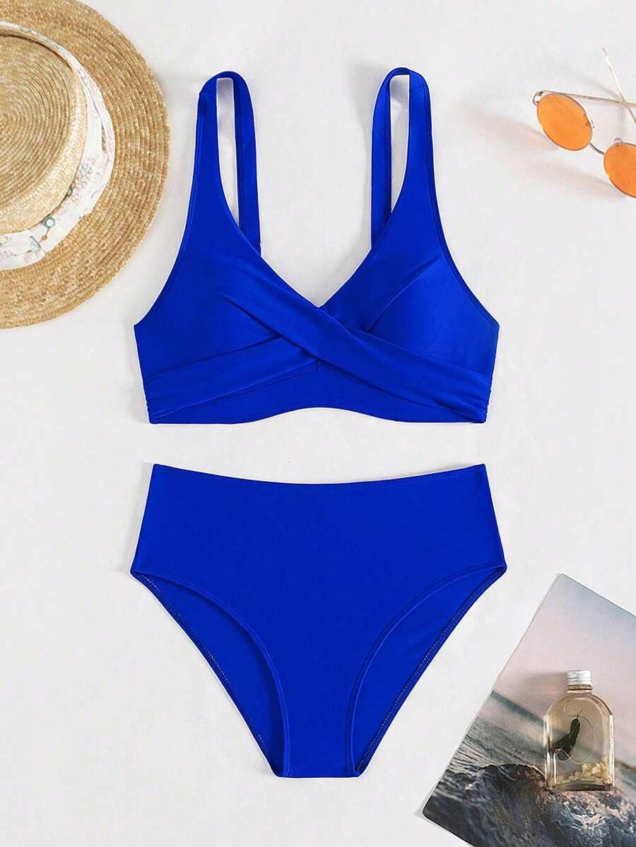 SHEIN DWUCZĘŚCIOWY STRÓJ KĄPIELOWY S09__L