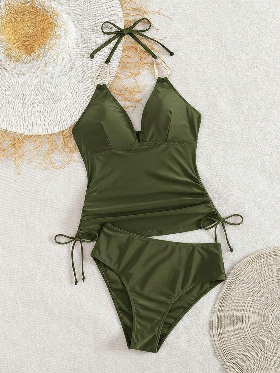 SHEIN DWUCZĘŚCIOWY STRÓJ KĄPIELOWY S09__M