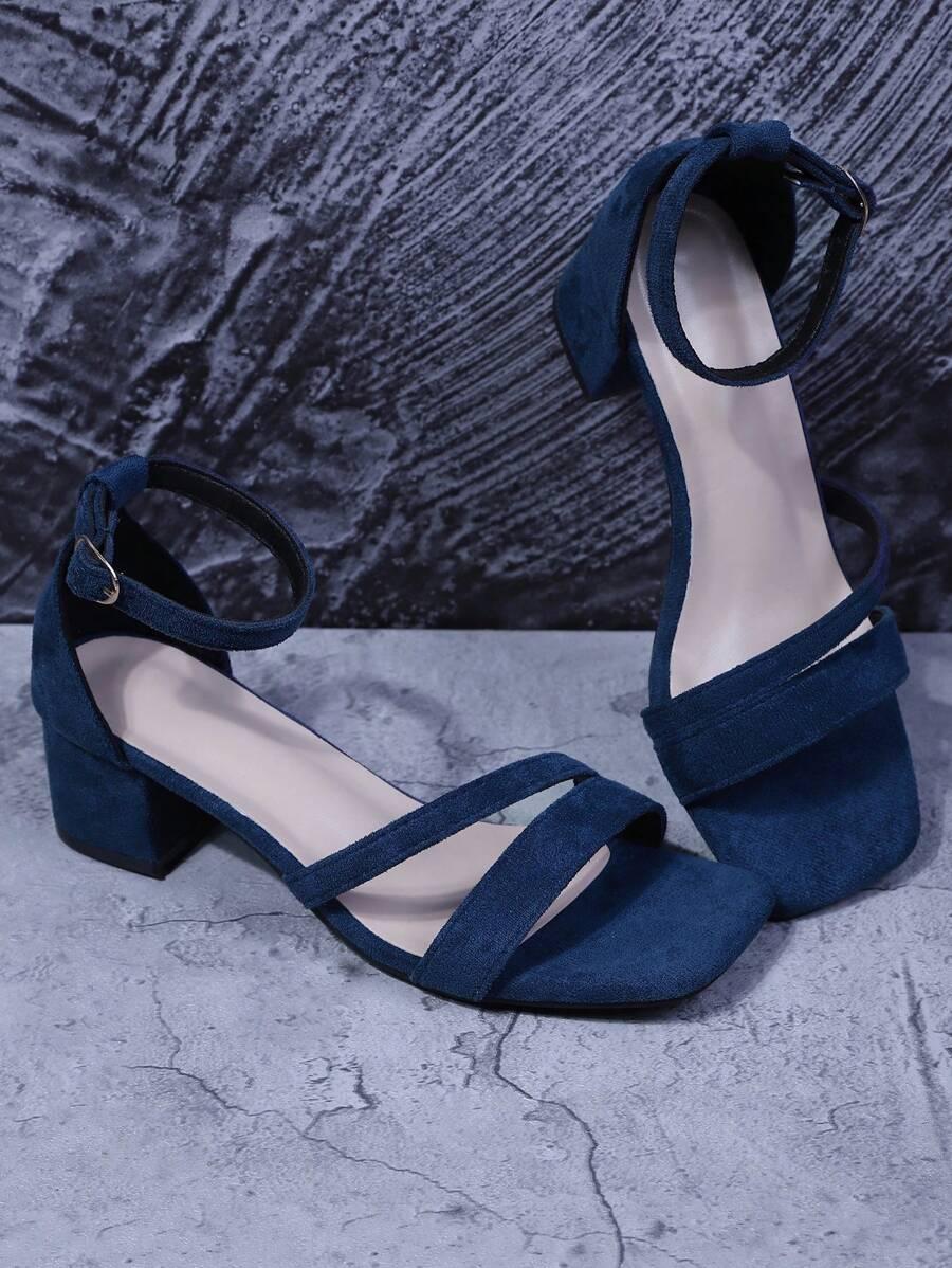 SHEIN NIEBIESKIE SANDAŁY OBCAS S06__41