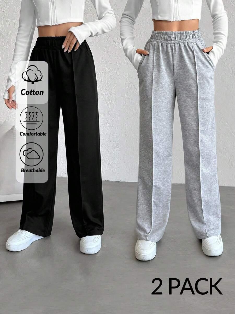 SHEIN SZARE SPODNIE DRESOWE S06__52