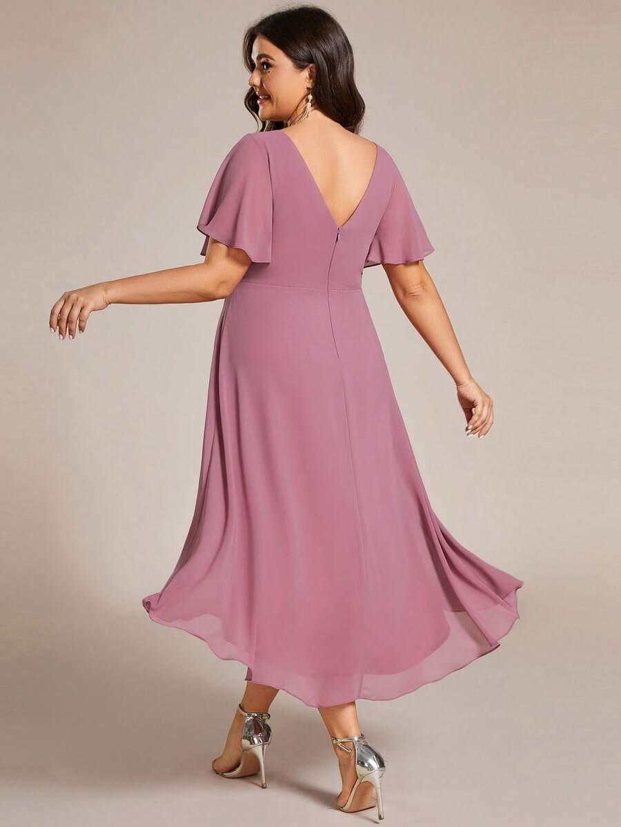 SHEIN RÓŻOWA MIDI SUKIENKA S06__XXL
