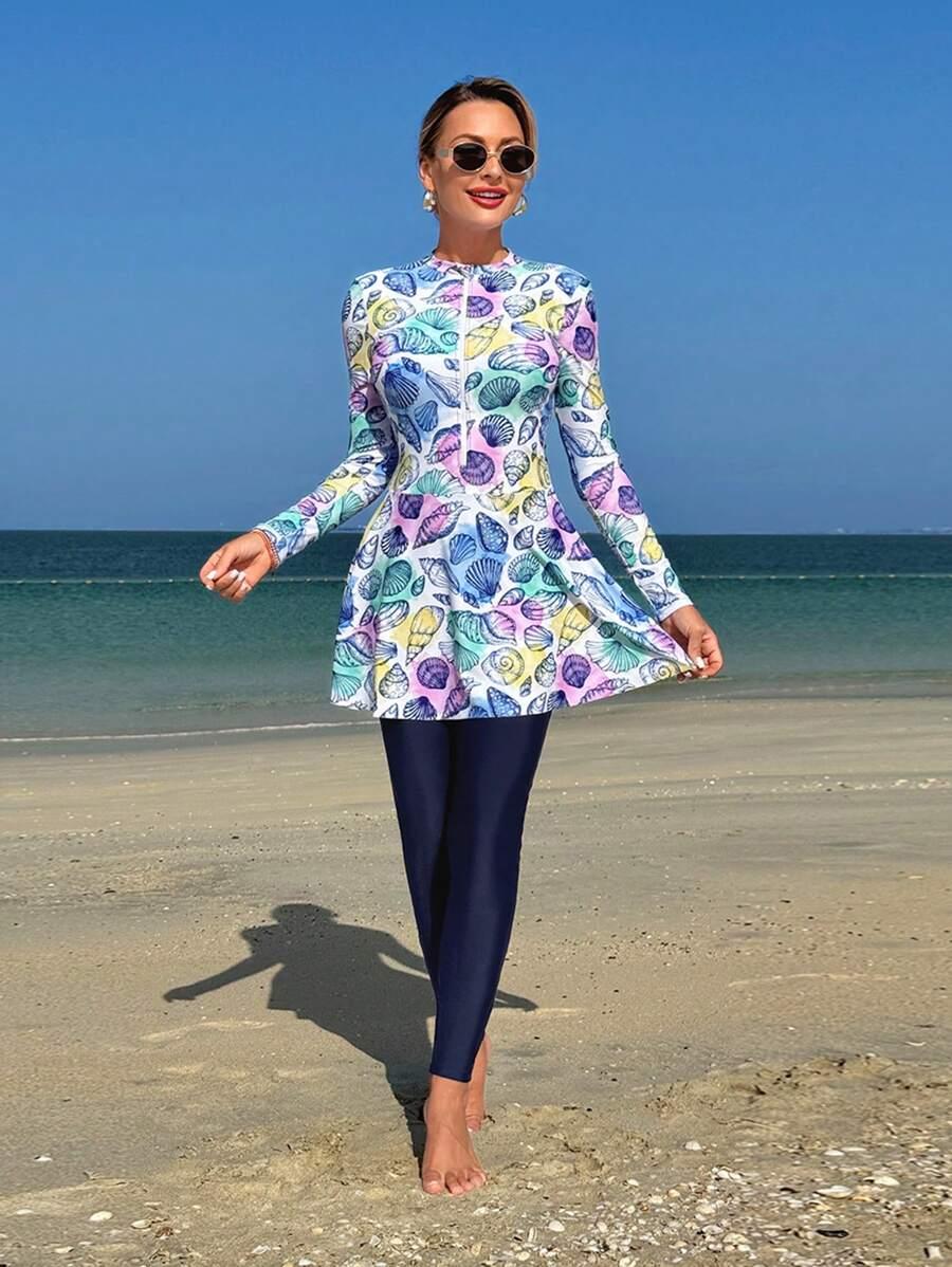 SWIM SHAYNI STRÓJ KĄPIELOWY KOMPLET BLUZKA LEGGINSY S09__XXL