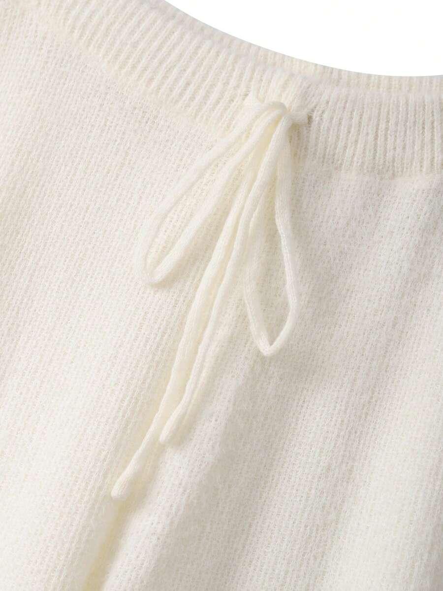 SHEIN SWETER SPODNIE KOMPLET DZIANINOWY S06__48
